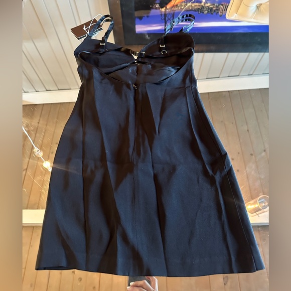 Artless Forever by Orlando Cutout Corset Silk Mini Dress XS Black - Picture 3 of 4